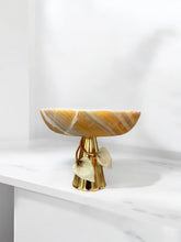 Load image into Gallery viewer, Onyx Serving Piece – Golden Grace