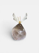 Load image into Gallery viewer, Smoky Quartz & Crystal Quartz Butterfly Sculpture