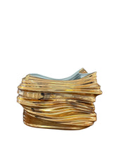 Load image into Gallery viewer, Modern 24K Gold Porcelain Vase | Sculptural Luxury Statement Piece