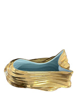 Load image into Gallery viewer, Modern 24K Gold Porcelain Vase | Sculptural Luxury Statement Piece