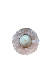 Load image into Gallery viewer, Natural Rose Quartz Crystal Candle – One of a Kind | 2 lbs
