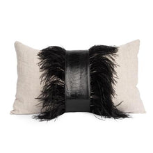 Load image into Gallery viewer, Ostrich Navy Pillow