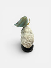 Load image into Gallery viewer, Mica &amp; Blue Onyx Butterfly Sculpture on Black Marble Base
