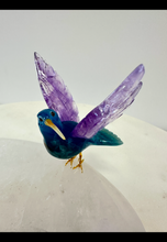 Load image into Gallery viewer, Hummingbird on Quartz jewelry plate
