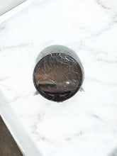 Load image into Gallery viewer, Black Onyx Pedestal with Silver Leaf Detail
