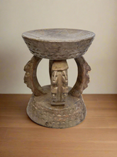 Load image into Gallery viewer, Vintage African Carved Wooden Candle Holder

