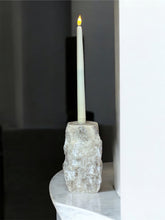 Load image into Gallery viewer, Chiseled Onyx Candle Holder
