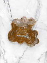 Load image into Gallery viewer, Hand-Carved Onyx Bowl — Gray, Taupe &amp; Rust Veining
