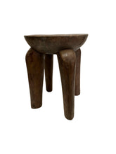 Load image into Gallery viewer, African Vintage Stool – Rounded Top with Sculptural Legs
