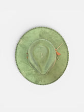 Load image into Gallery viewer, Handcrafted Moss Green Artisan Fedora
