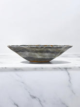 Load image into Gallery viewer, Hand-Carved Onyx Bowl — Charcoal, Taupe &amp; Rust Veining
