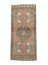 Load image into Gallery viewer, Faded Tribal Turkish Runner – Sunset Rose &amp; Olive
