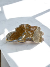 Load image into Gallery viewer, Hand-Carved Onyx Bowl — Gray, Taupe &amp; Rust Veining
