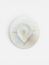Load image into Gallery viewer, Handcrafted Ivory Sunburst Fedora
