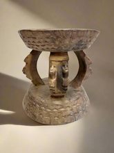 Load image into Gallery viewer, Vintage African Carved Wooden Candle Holder
