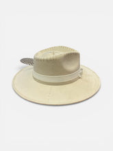 Load image into Gallery viewer, Handcrafted Light Sand Sunmark Fedora
