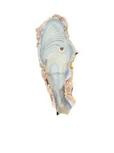 Load image into Gallery viewer, Natural Crystalized Agate Sculpture on Iron Stand | One-of-a-Kind Statement Décor
