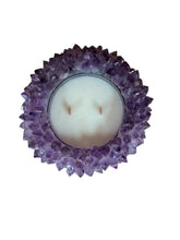 Load image into Gallery viewer, Natural Amethyst Crystal Candle – Medium
