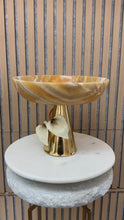 Load and play video in Gallery viewer, Onyx Serving Piece – Golden Grace

