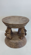 Load and play video in Gallery viewer, Vintage African Carved Wooden Candle Holder
