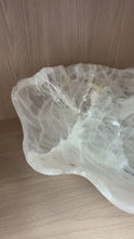 Load and play video in Gallery viewer, Translucent Grayish Onyx bowl- one of kind
