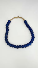 Load and play video in Gallery viewer, Cobalt Blue African glass bead
