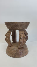 Load and play video in Gallery viewer, Vintage African Carved Wooden Candle Holder
