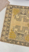 Load and play video in Gallery viewer, Vintage Turkish Rug — Earth &amp; Saffron Tones
